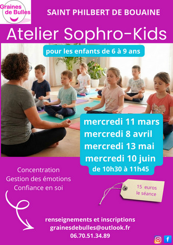 ateliers sophrologie enfants SOPHROLOGIE ENFANTS saint philbert de bouaine